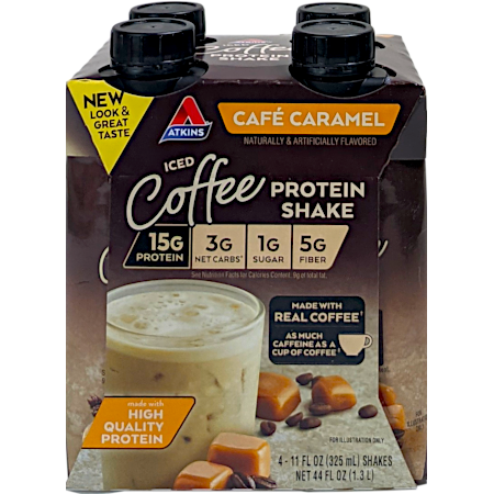 Ready-To-Drink Iced Coffee Cafe Caramel Protein Shake